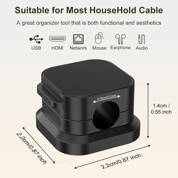 Magnetic CableClip Pro Desk Organizer
